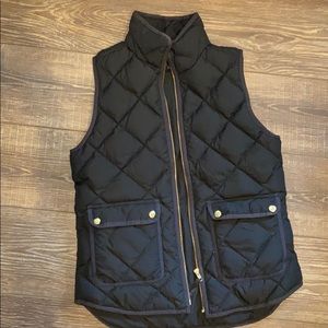 J crew Black vest size XS